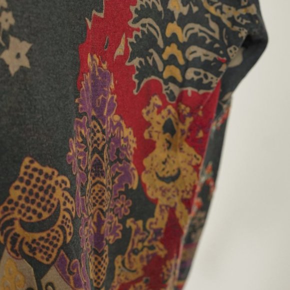 Etro Grey and Red Sequin-Embellished Floral Sweater - Picture 6 of 8